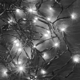 LED svietiaci reťazec, studená biela, 100 LED - KII 100/WH